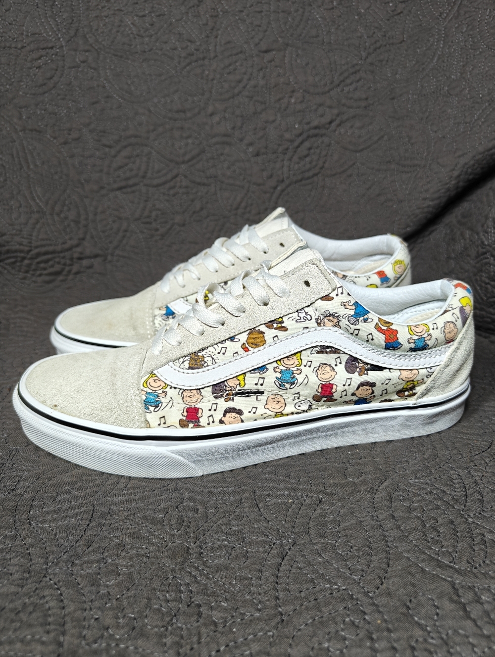 VANS X Peanuts 'The Gang' Old Skool Charlie Brown Sneakers Unisex Men 8 Wmn 9.5